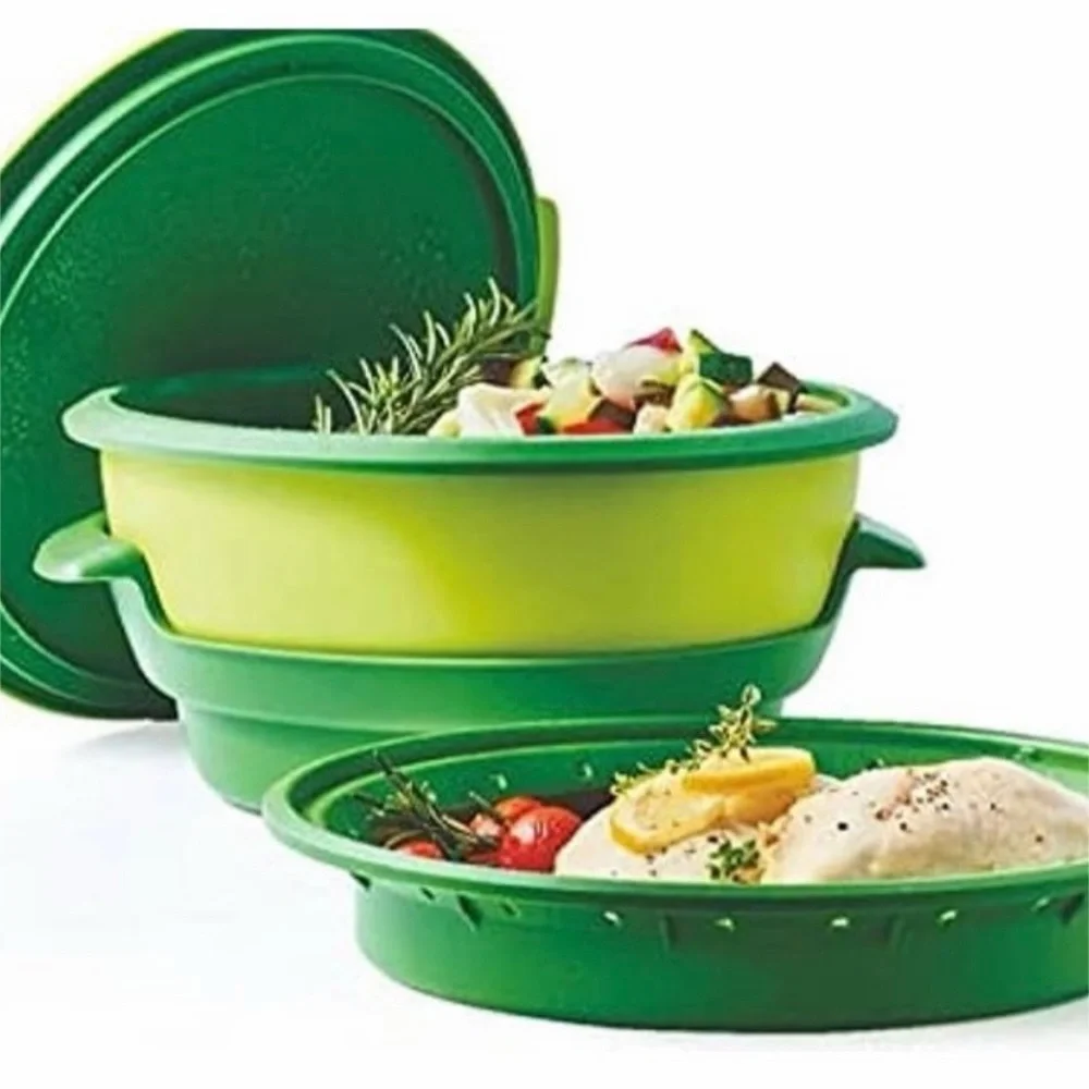 TUPPERWARE Smart Steamer 4-Piece Set - Green